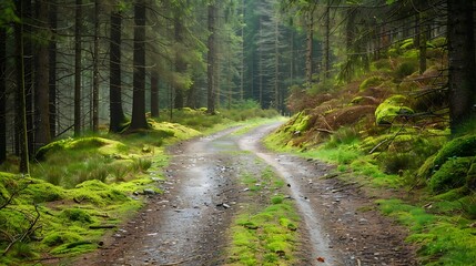 Obraz premium Enchanted Forest Path