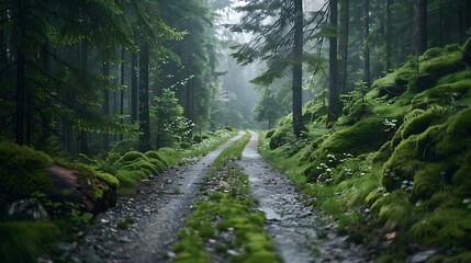 Obraz premium Enchanted Forest Path