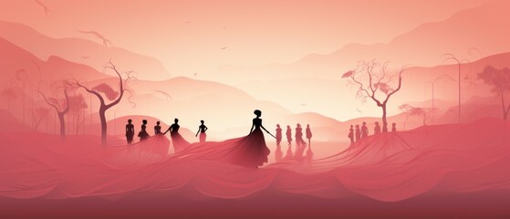 Fototapeta premium Tulle Material Structure Background - Generative AI