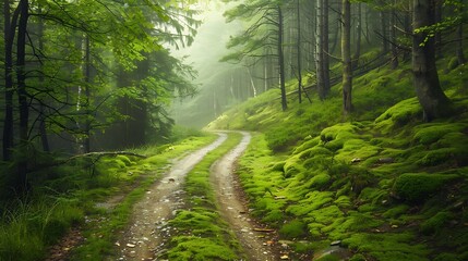 Obraz premium Enchanted Forest Path