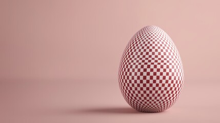 An intricately patterned Easter egg with a vintage style