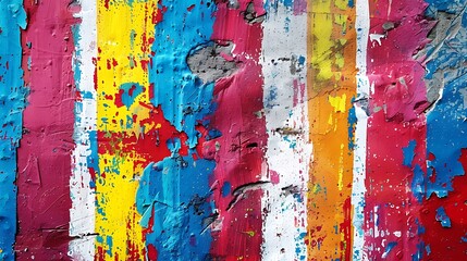Abstract Art with Splashes of Color