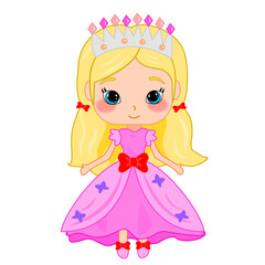 little princess with a crown