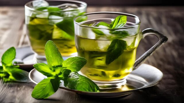  Refreshing minty beverage perfect for a summer afternoon