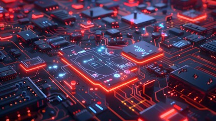 Obraz premium VR technology background