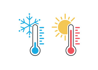 Thermometer icons illustration