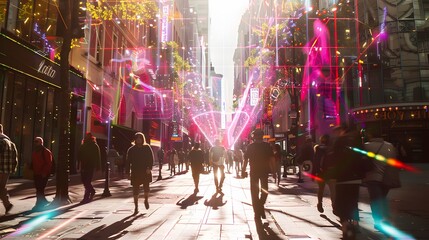 Fototapeta premium VR technology background