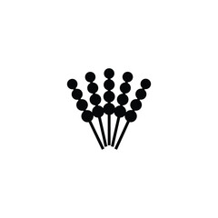 Satay icon design trendy