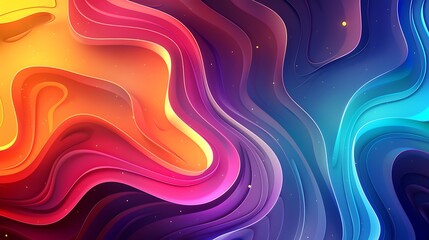 Fototapeta premium Abstract Colorful Swirls Background