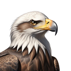 Obraz premium Eagle Isolated on Transparent Background 