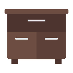 Cabinet filled line icon