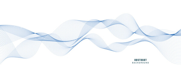 Vector illustration of wave lines. EPS10
