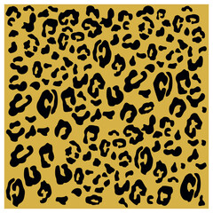 Different colored leopard fur pattern design, pardus and panthera vector illustration background.