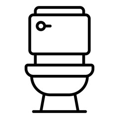 Toilet filled line icon
