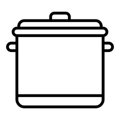 Cooking Pot filled line icon
