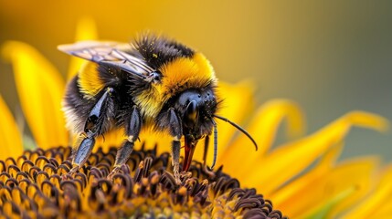 Bumblebee on a Sunflower.