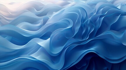 Obraz premium Blue waves pattern.