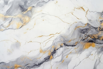 Naklejka premium Processed collage of white and gold marble texture. Background for banner, backdrop or texture