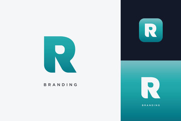 R Letter Trademark Brand Logo