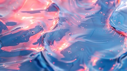 Obraz premium Enchanted Underwater Realm of Shimmering Waves and Lights