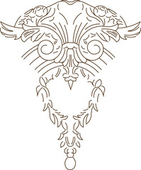 Sketch illustration silhouette vector drawing detail design icon logo symbol pattern full engraving classic vintage ethnic traditional