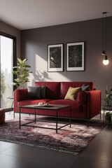 livingroom Interior Design with various types and styles of decoration