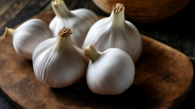  Fresh garlic bulbs ready to add flavor to your dishes