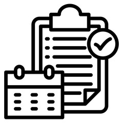 Agenda Icon For Design Element