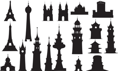 tower silhouette stock illustration © MehmetKemal