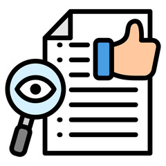 Review Icon For Design Element