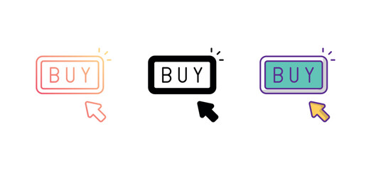 Buy icon design with white background stock illustration