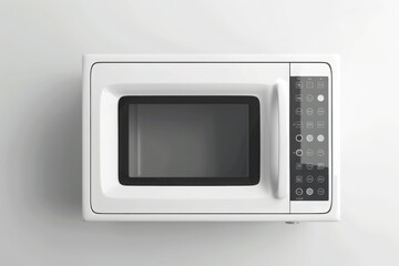Modern White Microwave with Touch Controls
