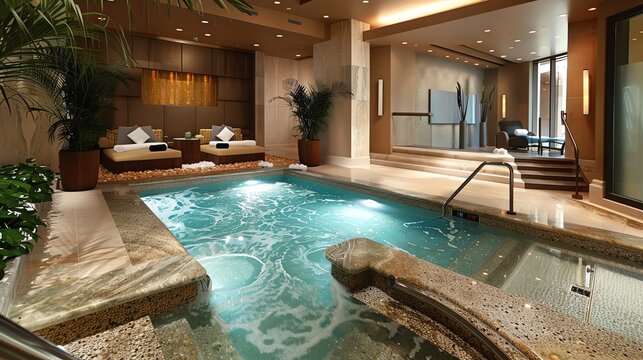 A posh spa with relaxing amenities