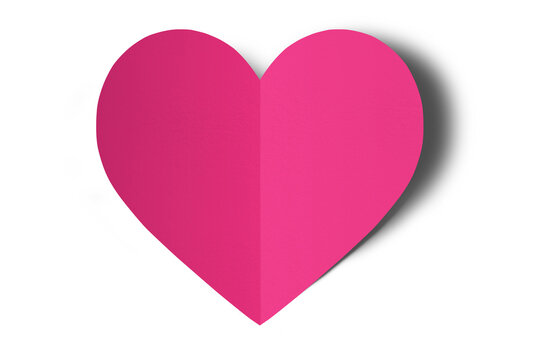 recommend clip art: Pink origami paper hearts isolated on transparent background.