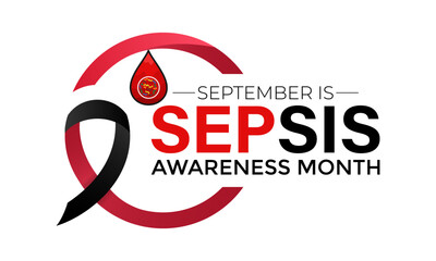 Sepsis awareness month is observed every year in september. Holiday concept. background, banner design. Vector Illustration