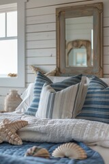 Coastal Inspired Bedroom With Nautical Accents