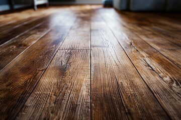 A close up of a wooden floor.