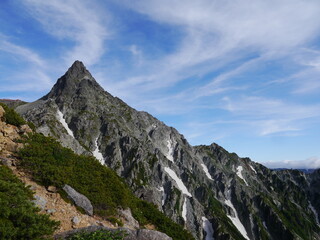 Obraz premium 北アルプスの名峰「槍ヶ岳」