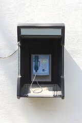 old telephone box in turkey