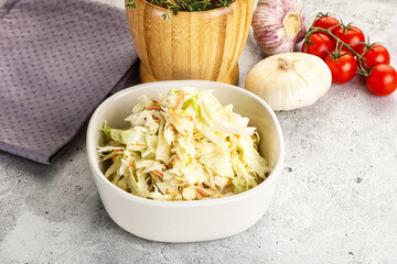 Dietary tasty Cole slaw salad