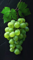 Obraz premium ripe grapes. grapes are hanging on a branch. Grape festival.