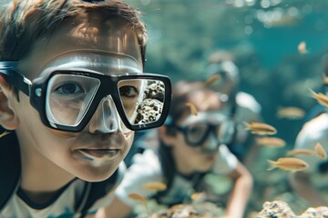 Discovering the diverse marine life at the S.E.A. Aquarium, [underwater adventure], [educational trip]