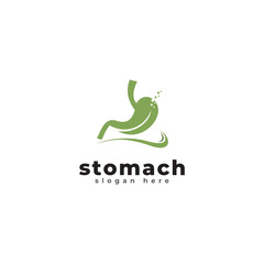 stomach logo icon flat vector design isolated