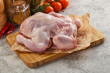 Raw small chicken Gherkin for cooking