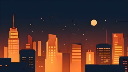 minimalistic background city themed