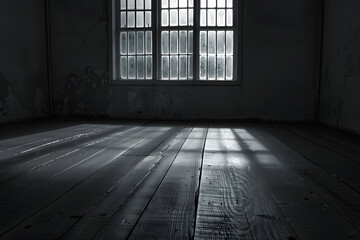 Dark Room with Light Background.