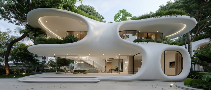 Futuristic Real Estate Development: 3D Printed Eco friendly Construction Revolutionizes Sustainability