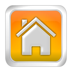 Home Button - 3D illustration