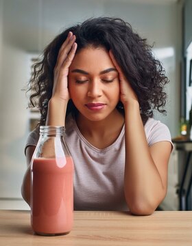 tired woman having energy crash