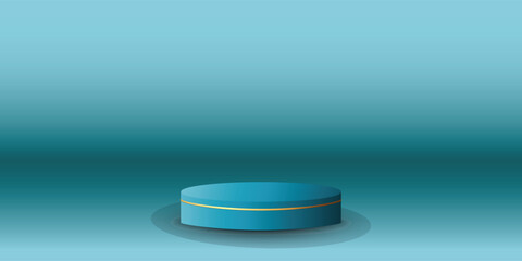 Podium display with background the same color as the podium. Modern studio, wall scene fashion, stage podium scene with for Award Ceremony. 3D rendering.
